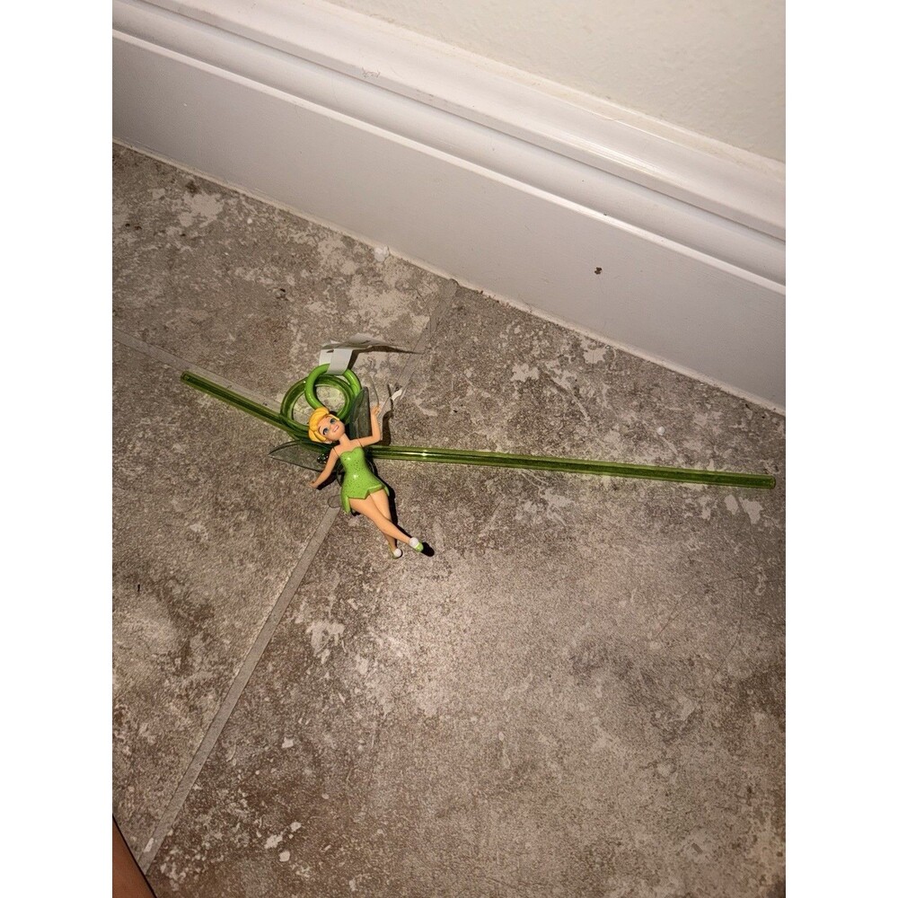 Tinker bell tinkerbell straw Collectible With Bonus Key Chain Very Rare Pulled